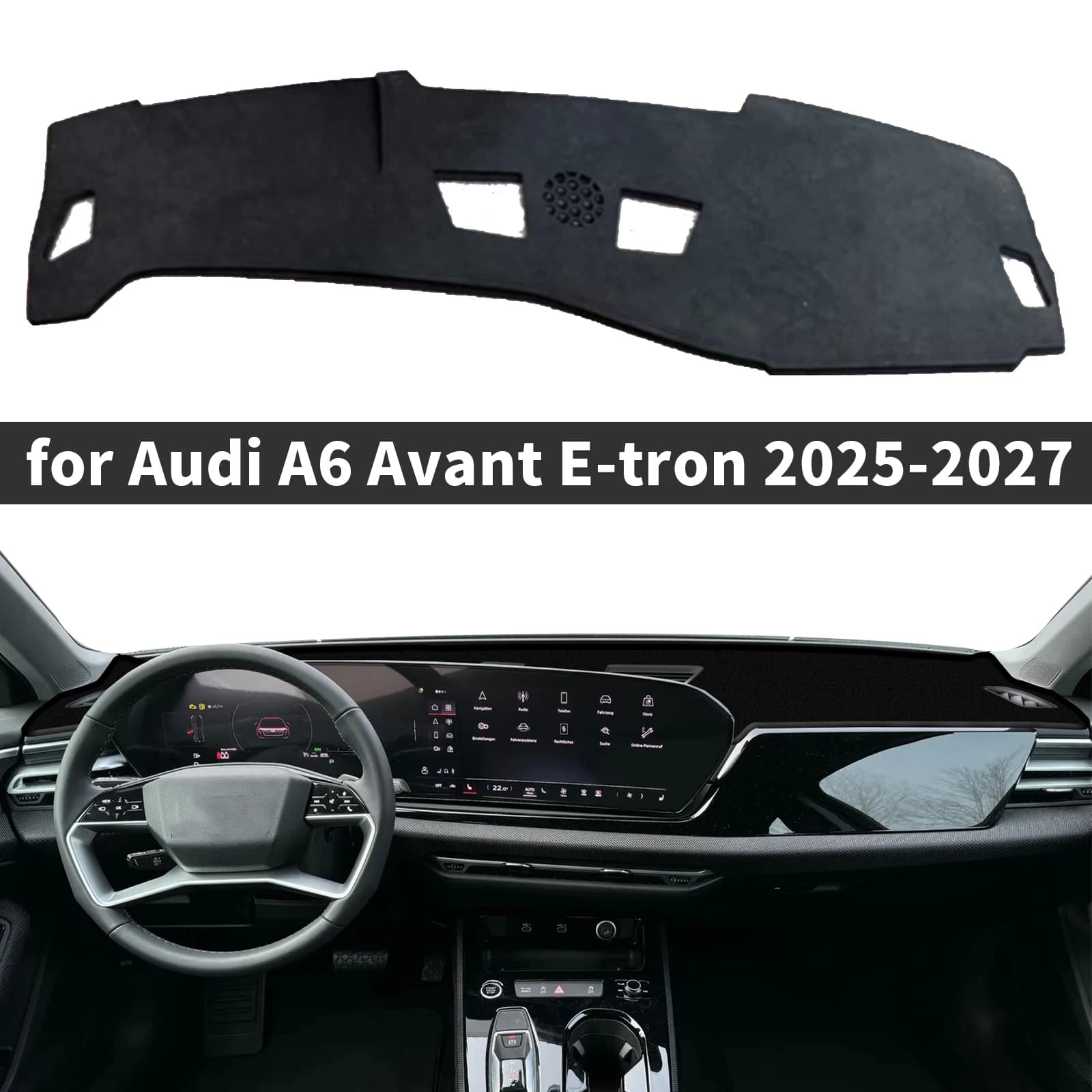 fit for Audi A6 E-tron S6 RS6 2025-2027 Avant Car Dashmat Accessories Dashboard Cover Pad DashMat Sunshade Protective Carpet