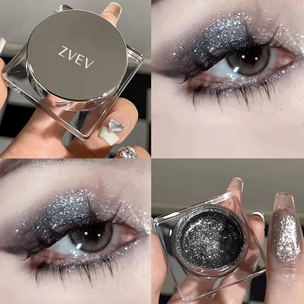 ZVEV Shimmer Single Eyeshadow 5g Glitter Highlight Liquid for a long-lasting luxury eye make-up, waterproof, drought proof, travel