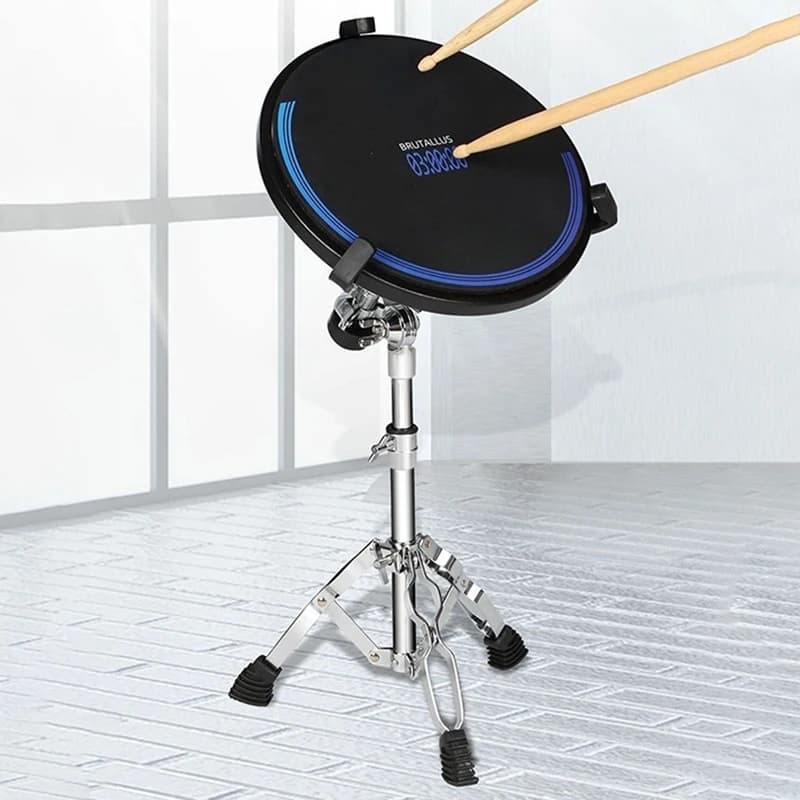 12 Inch Silent Drum 1 Pad Adjustable Drum Set Beginners Professional Practice Mute Drums Adults Children Entry Level Drums