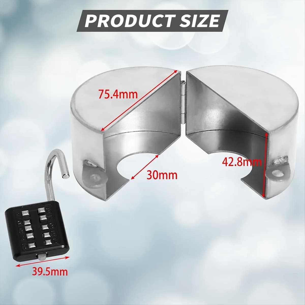 2025+ (2 set) External tap with hose lock, door knob water lock, outdoor garden, oil