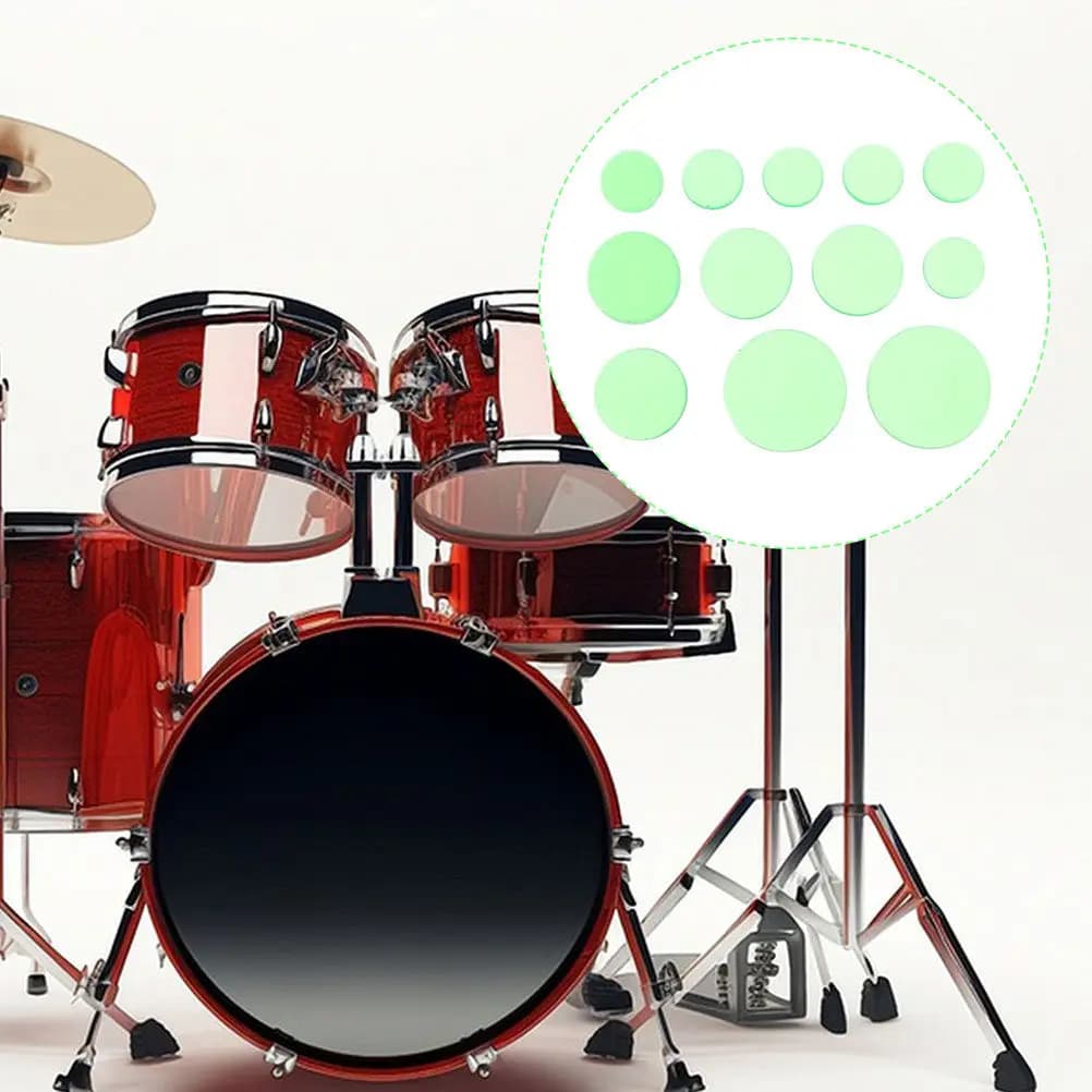 24 Pezzi Cuscinetti Silenziosi per Batteria, Smorzatori in Silicone Autoadesivi, Tappetini per Pratica, Controllo Volume, Accessori per Batteria