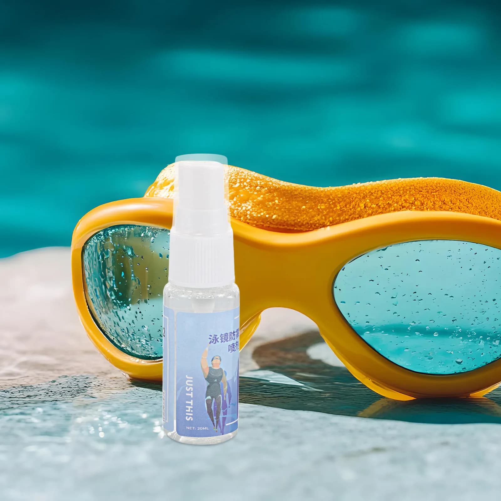 Nuoto Occhialini Spray, Snorkeling Mask and Diving, Non-Irritating and Easy-to-use Anti-fog Spray