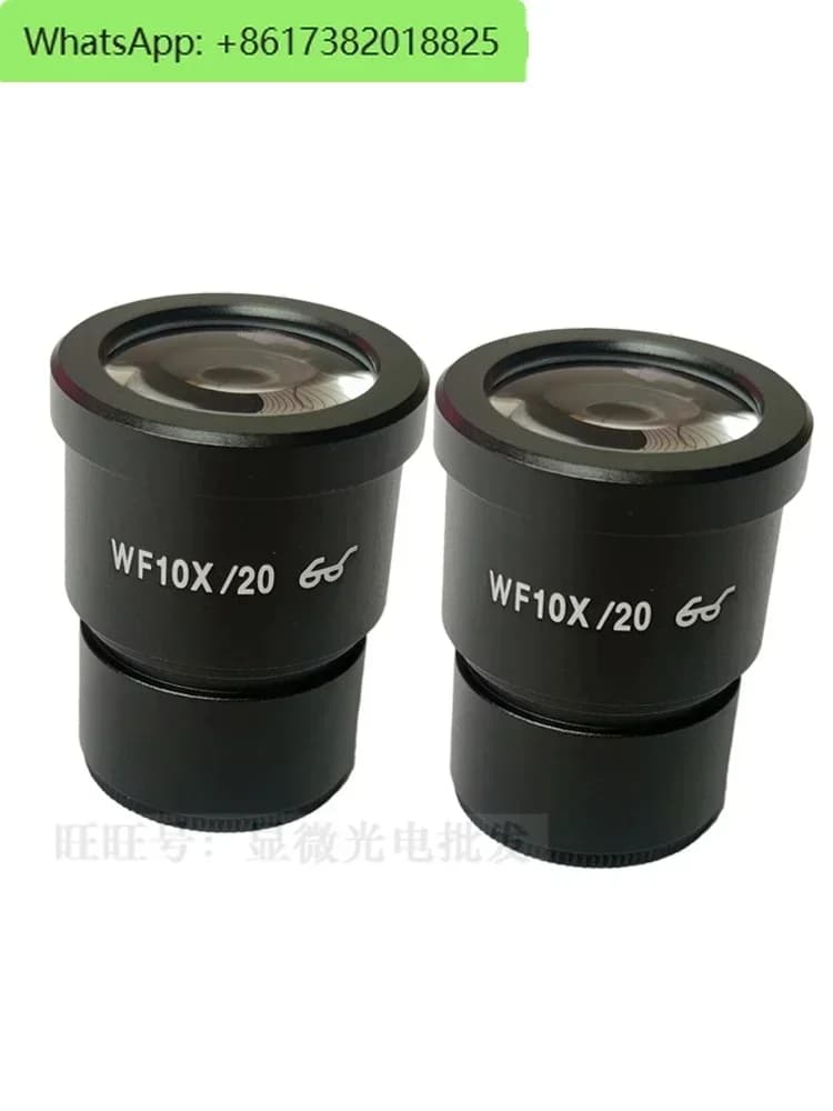 WF10X/20mm Microscopio stereo con zoom variabile continuo Oculare grandangolare Trasparente Ampio campo visivo WF20X/10mm