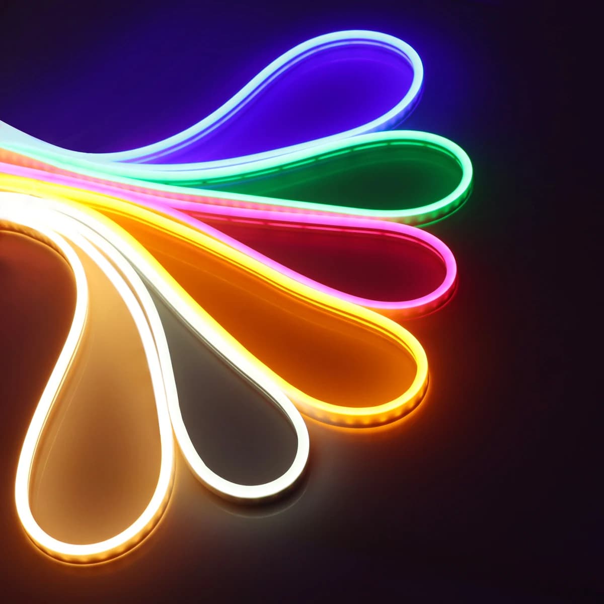 DC12V LED Strip Neon light nastro flessibile impermeabile decorazione da giardino per esterni giallo rosso blu rosa bianco caldo