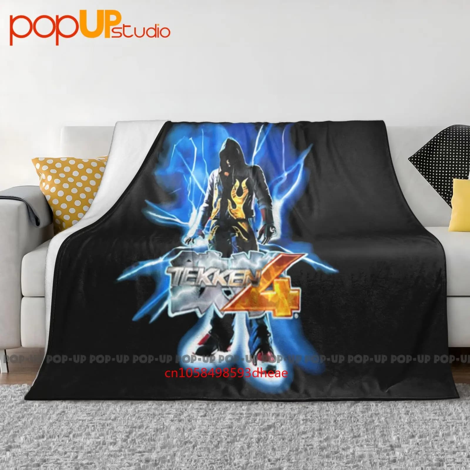 Vintage Tekken 4 Namco Promo Arcade Gaming 2001 Y2K Era Ultra-Soft Blanket Quilt Winter Sofa Cover Bed Covers