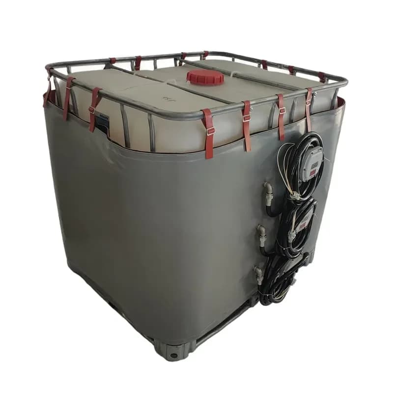 1000L Flexible Silicone Oil Drum Heating Blanket Detachable Heating Sleeve Jacket 220V Custom for IBC Tank