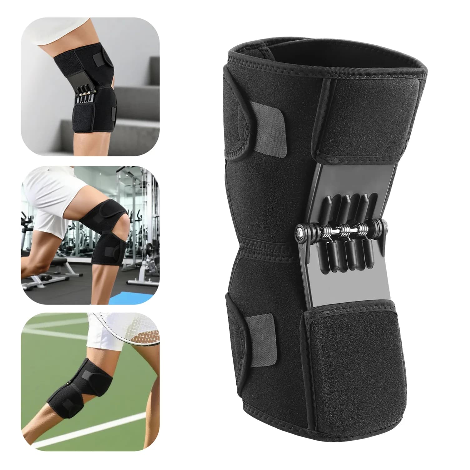 1 PC Booster per l'articolazione del ginocchio Alpinismo all'aperto Supporto per le gambe Walking Arrampicata Protezione per il ginocchio della rotula Ginocchiera