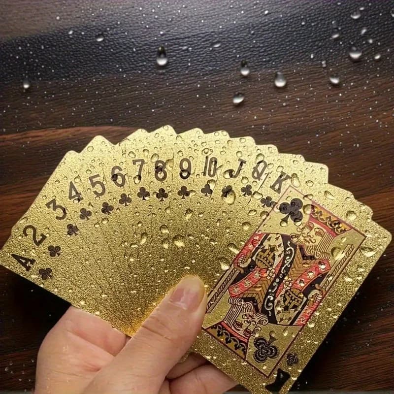 55 Carte da Poker in Plastica, Mazzo Durevole per Regali Festivi, Serate di Gioco e Viaggi