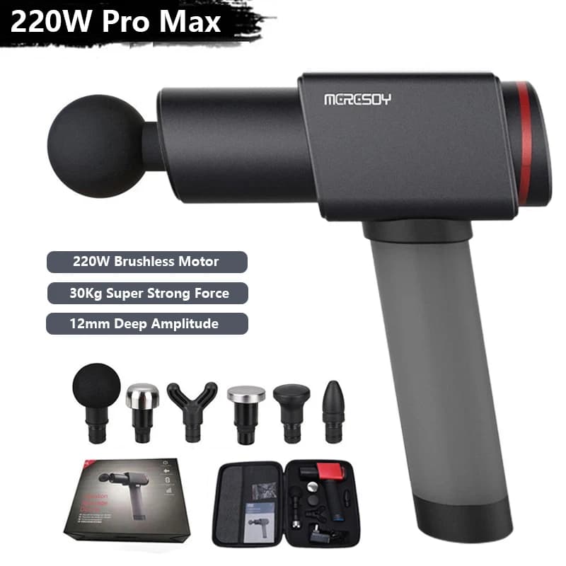 Professional 220 W 30 kg Massage Gun Powerful Brushless Motor for Deep Muscle Massage For Home Gym Training