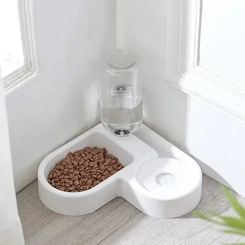 Set di ciotole doppie per cani e gatti, ciotole per animali domestici e ciotole per alimenti, ciotola per animali domestici adatta per gatti e cani di piccola taglia