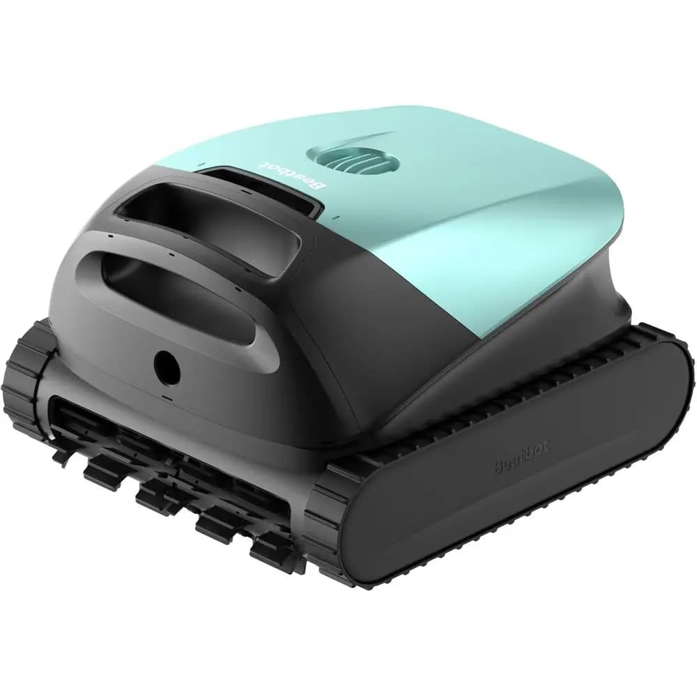 Robot Aspiratore per Piscina Senza Fili, Aspirazione 6800 GPH, Pulisce Fondo/Pareti/Linea d'Acqua/Aree Poco Profonde, 300 Minuti di Autonomia, Verde Menta