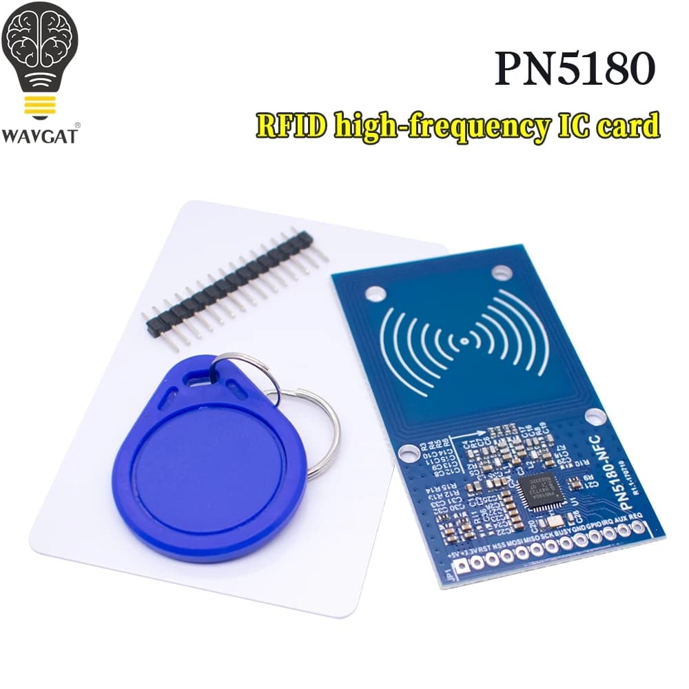WAVGAT PN5180 NFC RF I Sensor ISO15693 RFID High Frequency IC Card ICODE2 Reader Writer per Arduino