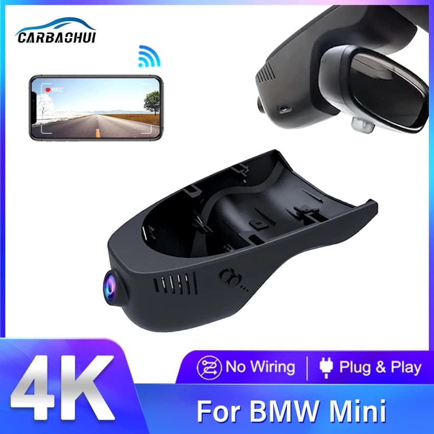 Videocamera DVR per auto HD 4K 2160P, facile da installare, per BMW MINI Cooper Countryman Clubman Convertible Cabrio ONE