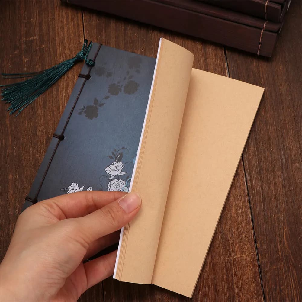 Creative Antique Thick Diary Sketchbook School Thread-bound Book Tassel Notebook Sketch Blank Notepad Journal