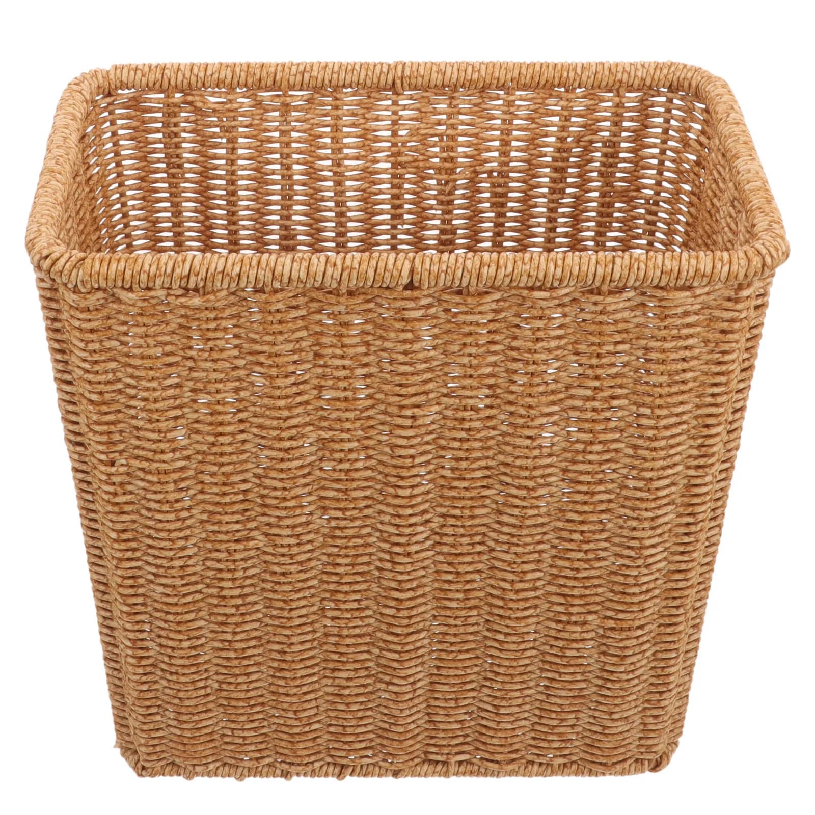 Cestino Multifunzionale Intrecciato, Robusto Contenitore in Plastica per Decorazione Casa, Conservazione Oggetti Vari, Frutta, Soggiorno, Camera da Letto