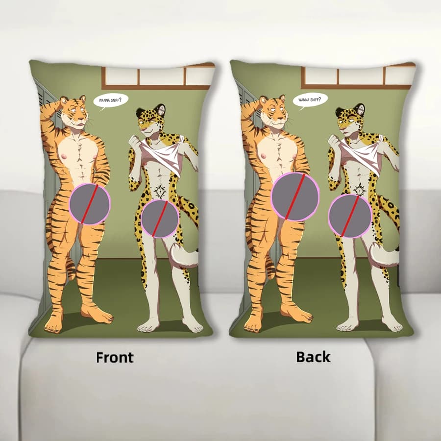 Dakimakura Anime Cuscino Furry Bill e Vaska Cuscino per il divano Federa per cuscino per il corpo Federa per cuscino da letto con stampa su doppio lato