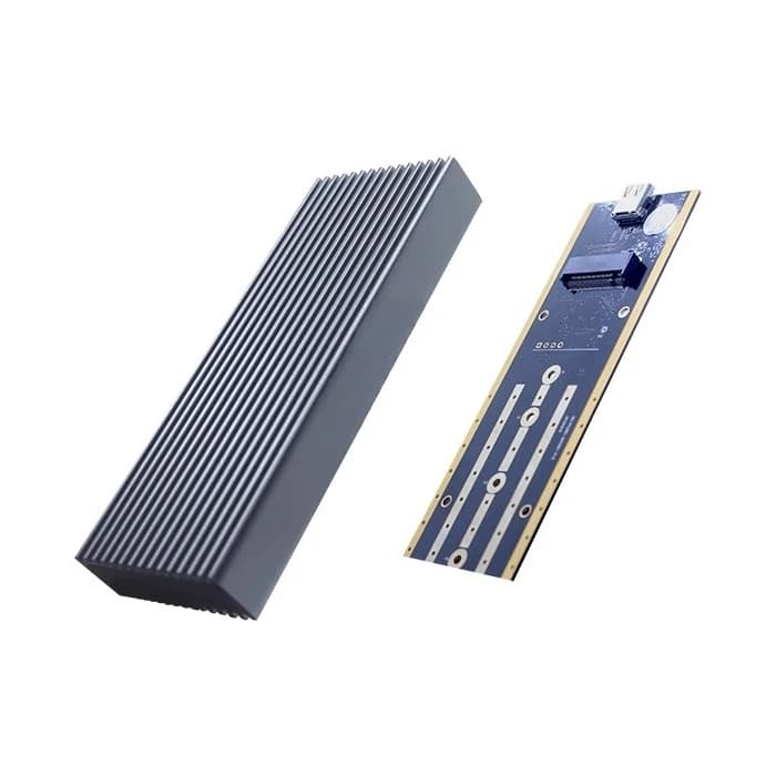 Per scatola disco rigido mobile E1 Scatola esterna mobile SSD M.2 NVMe, lega di alluminio, dissipazione del calore efficiente