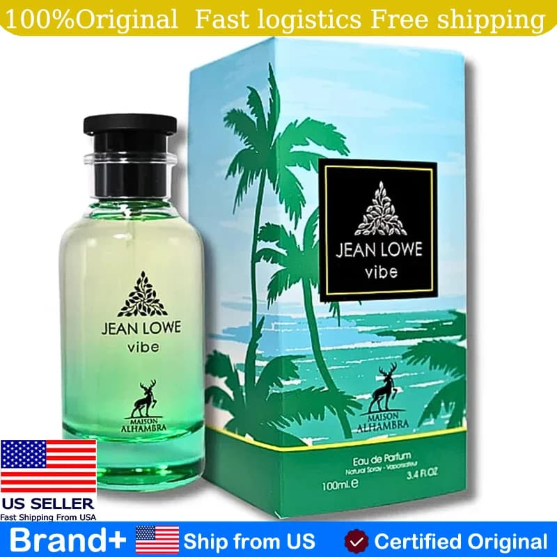 Maison Alhambra Jean Lowe Vibe Eau De Parfum Spray for Hair and Body 100ML, Fruity Long-Term Wood
