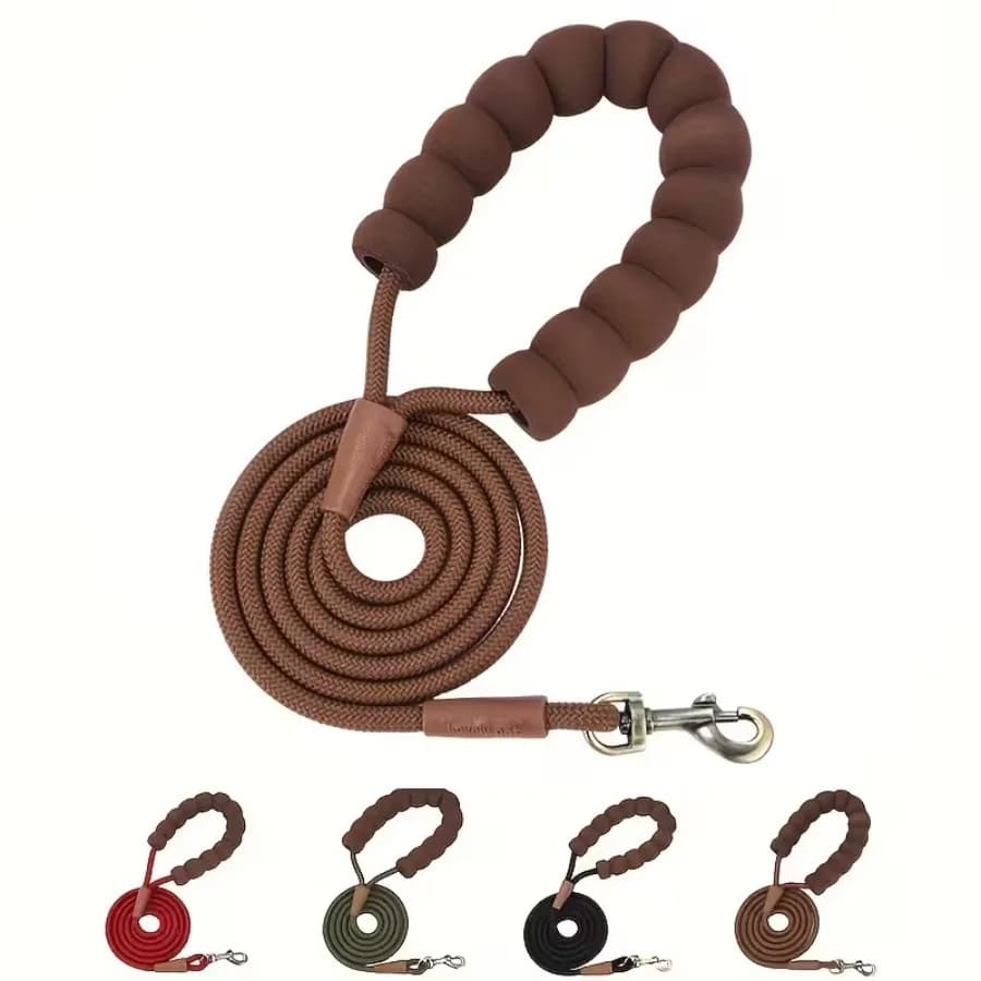 Guinzaglio per Cani, Corda di Trazione per Cani Piccoli, Medi e Grandi, Resistente in Nylon, Comoda Impugnatura, Guinzaglio Robusto