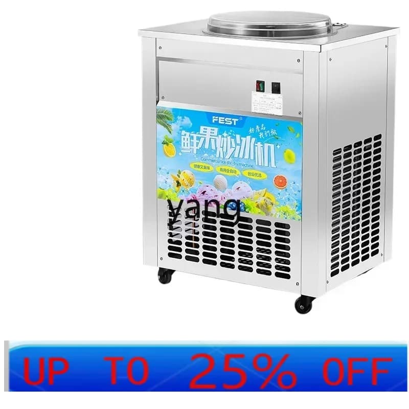LTT machine for frying the ice automatic pan commercial single pan yogurt water ice juice fried porridge stable