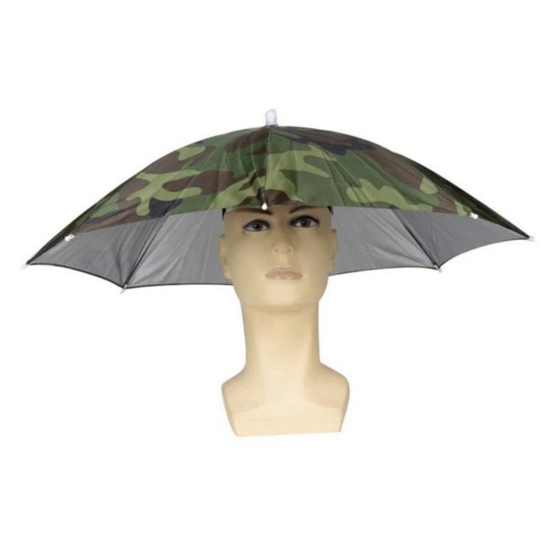Cappello ombrello da pioggia pieghevole da pesca all'aperto parasole impermeabile da campeggio pesca berretto da sole copricapo cappello portatile con ombrello