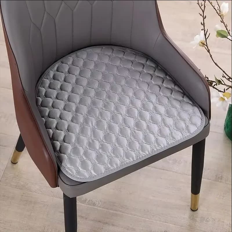 Four Season Universal Anti-slip Dining Chair Cushion Household Horseshoe Shaped Chair Seat Cushion Simple Solid Color Chair Mat