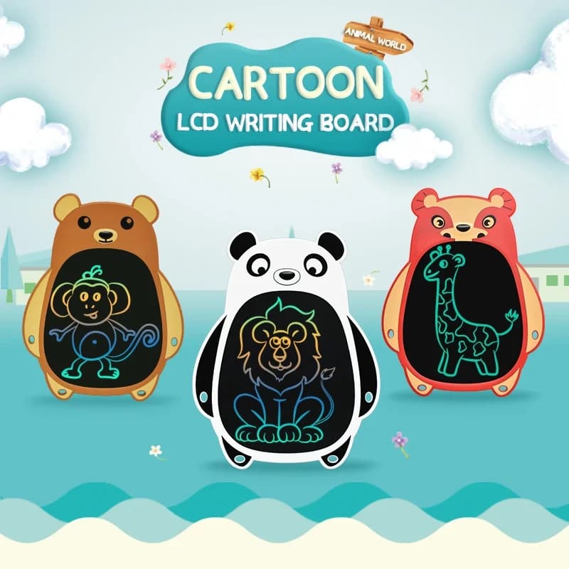 Cartone animato da 8.5 pollici LCD tavolette da scrittura schermo colorato Pad da disegno Doodle Board Toy regalo di natale e strumento di apprendimento per bambini L36