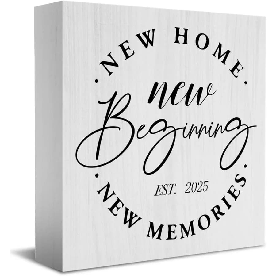 Confezione regalo rustica per l'inaugurazione della casa in legno 5,1 x 5,1 Ihes Nuovi ricordi Accessori decorativi