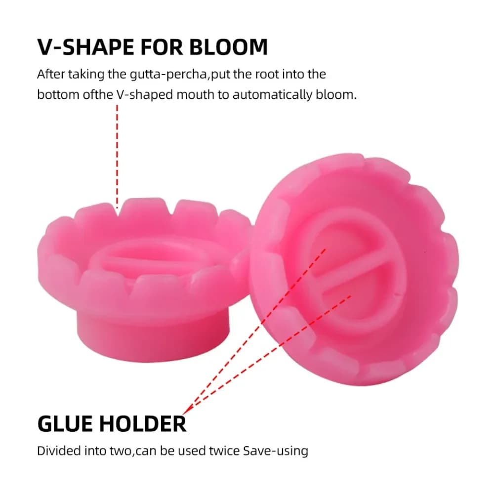 Anello Porta Colla Monouso per Ciglia Finte Bianco Rosa a Fioritura Rapida, 100 Pezzi, Forniture per Ciglia a Fioritura Veloce