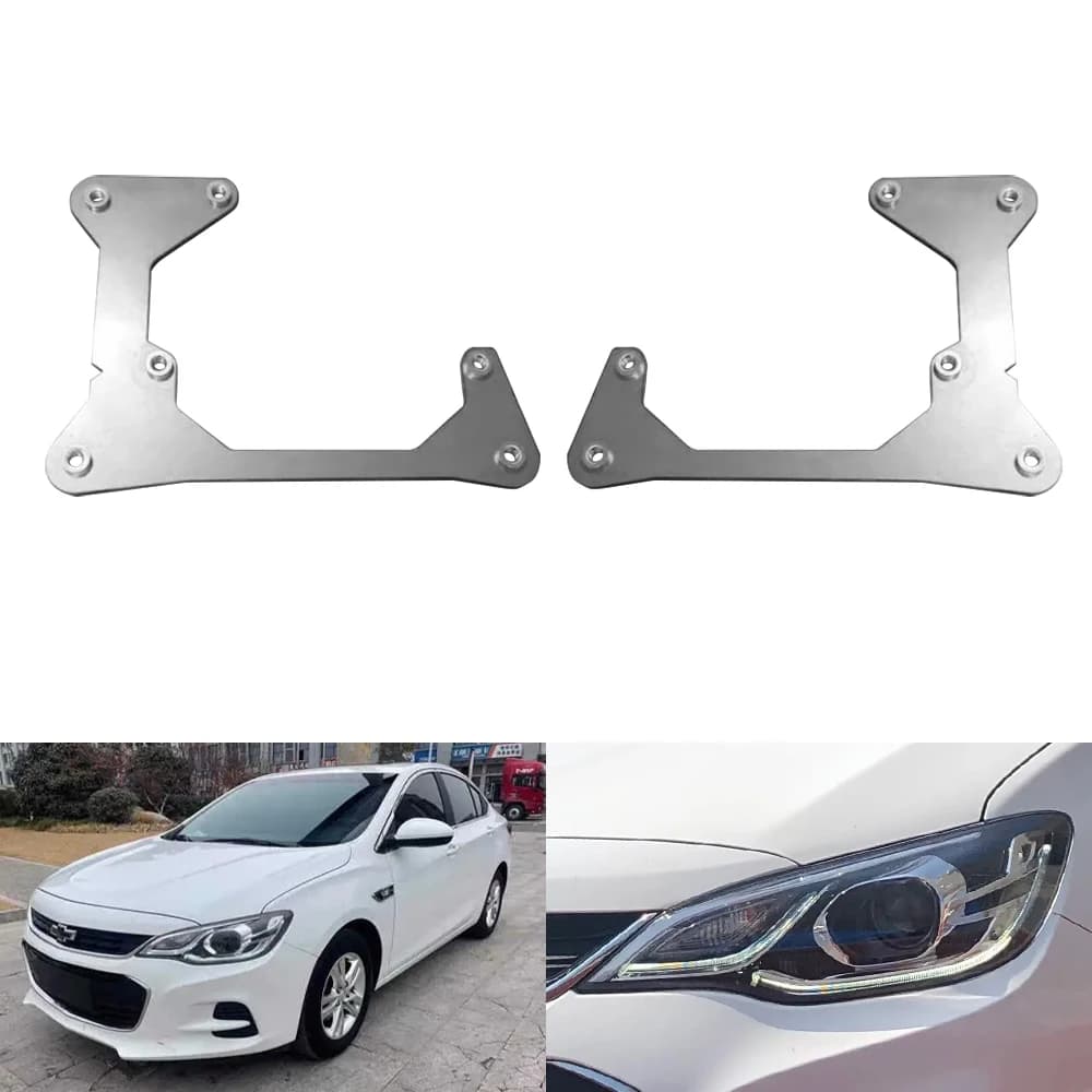 Taochis Car-Styling Adattatore Telaio Staffa Faro per Chevrolet cavalier faro alogeno 2016-2019 HID Xenon Hella 3R 5 G5