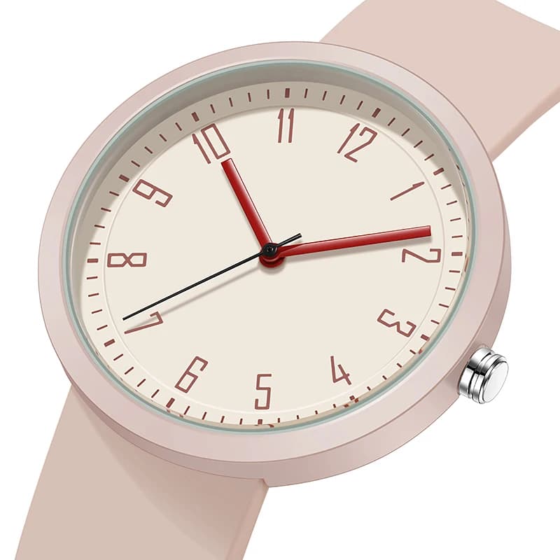 Women's Minimalist TPW 2026 Case 41mm PVD Finish Rubber Strap Elegant Time Signal for Ladies