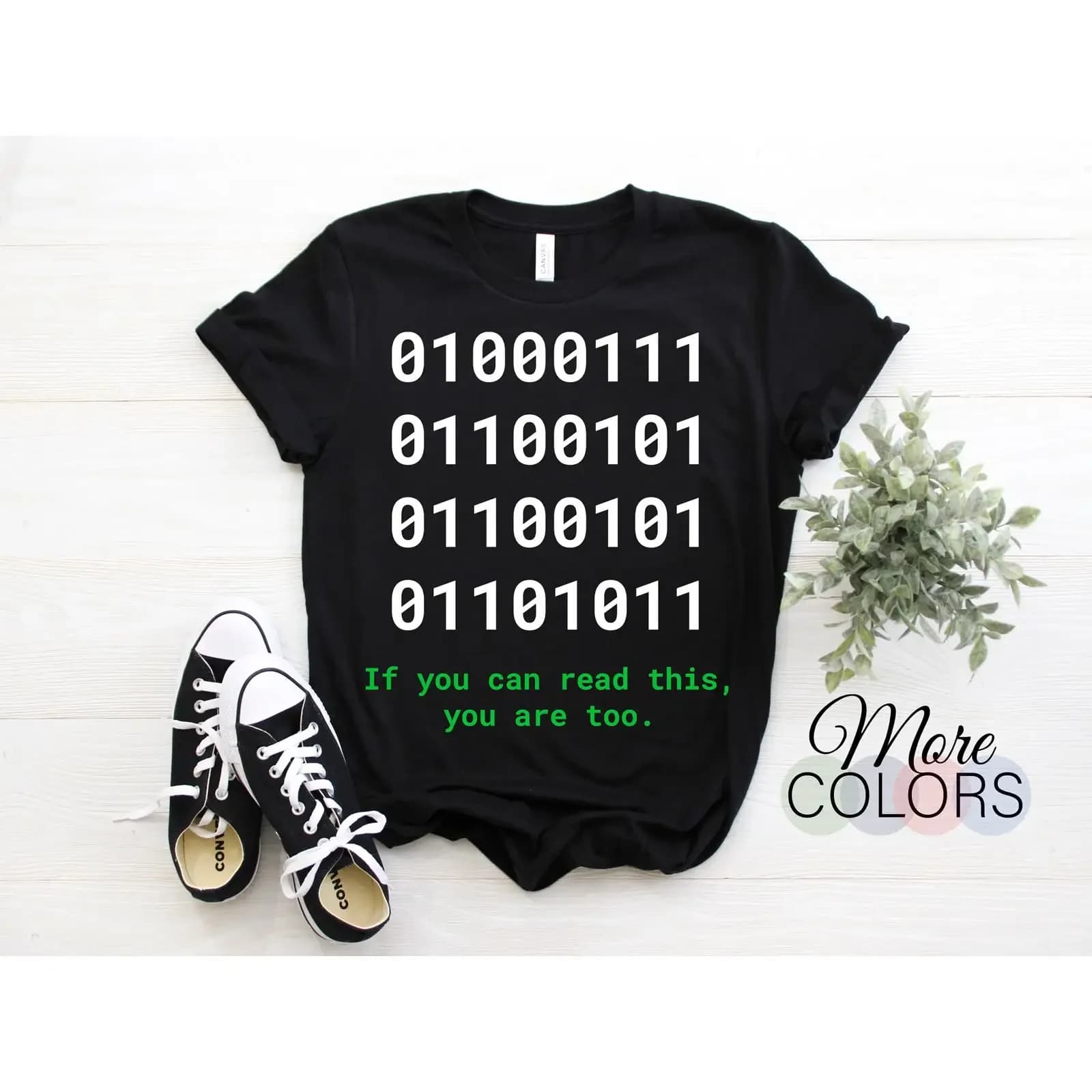 If You Can Read This Binary Code Funny T Shirt Programming Coding for Web Developer Software Coder Computer Science Nerd Geek