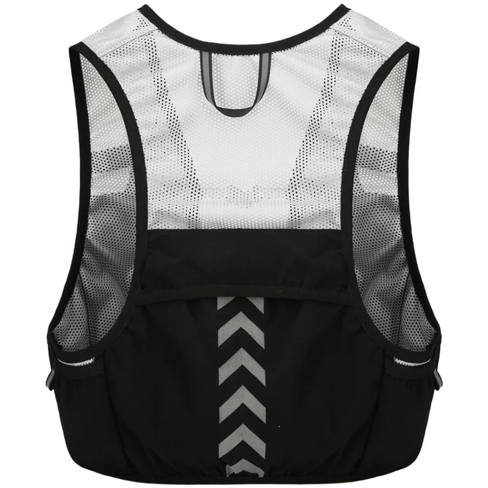 Running Hydration Pack Lightweight Water Resistant Nylon Vest With Reflective Strips For Outdoor Cycling Hiking Marathon Sports