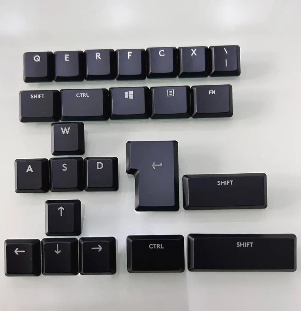 Copritasti traslucidi in materiale ABS compatibili con tastiera meccanica Logitech G913 G815 G915 TKL RGB per layout UE USA UK DE