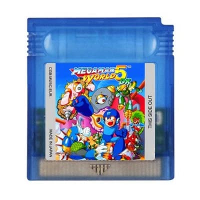 Cartuccia di gioco GBC Scheda console per videogiochi a 16 bit Mega Man World 5 DX Versione EUR per GBC/GBA