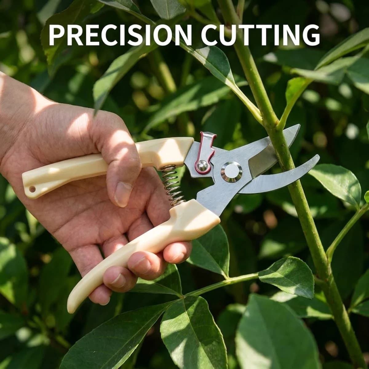Gardening Shears–Stainless Steel,Safety Lock Design,Easy to Use&Store,Ideal for Root Pruning, Branch Cutting,Fruit&Veg Picking