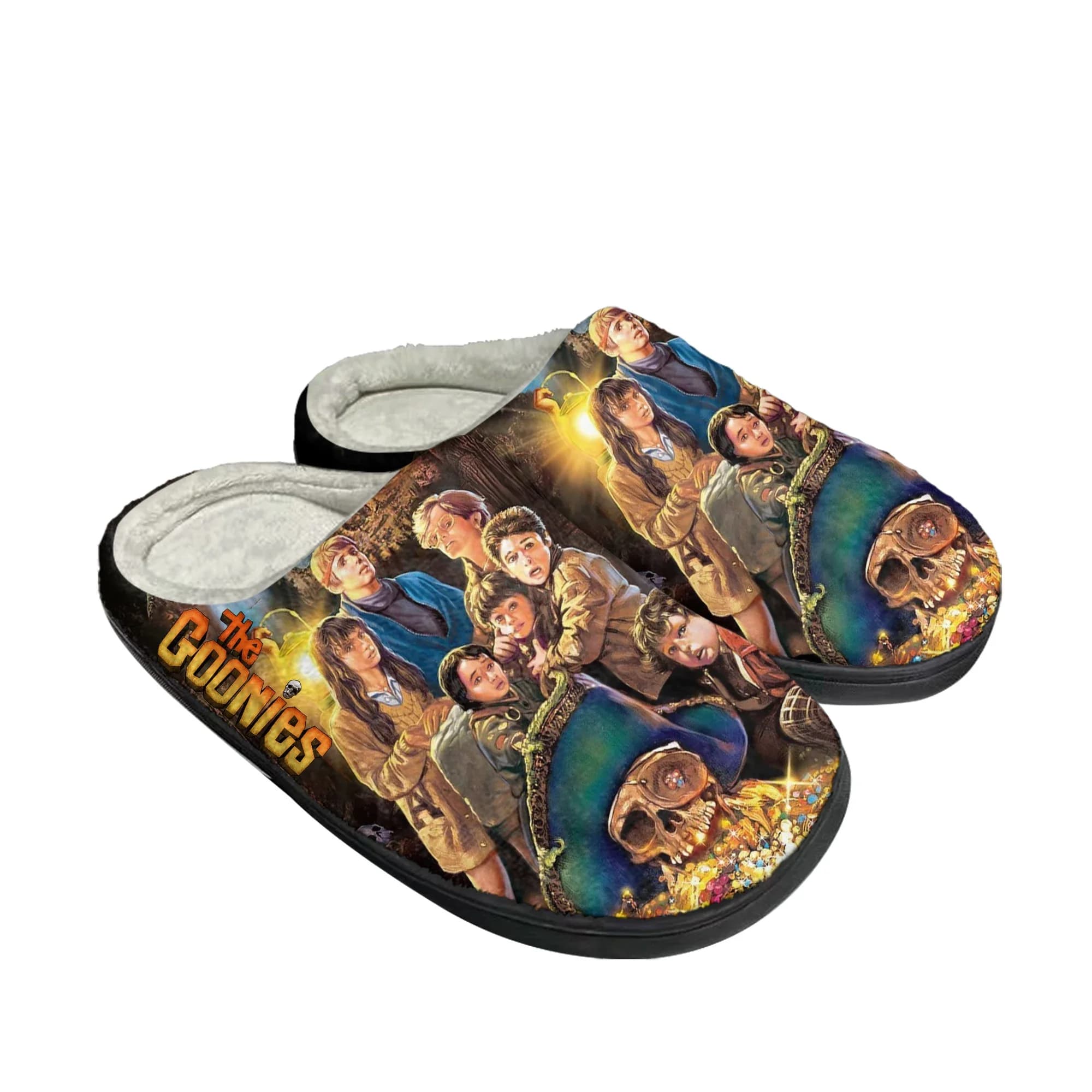 The Goonies Movie Home Pantofole in cotone Uomo Donna Peluche Camera da letto Casual Mantieni calde Scarpe Pantofole termiche per interni Scarpe personalizzate
