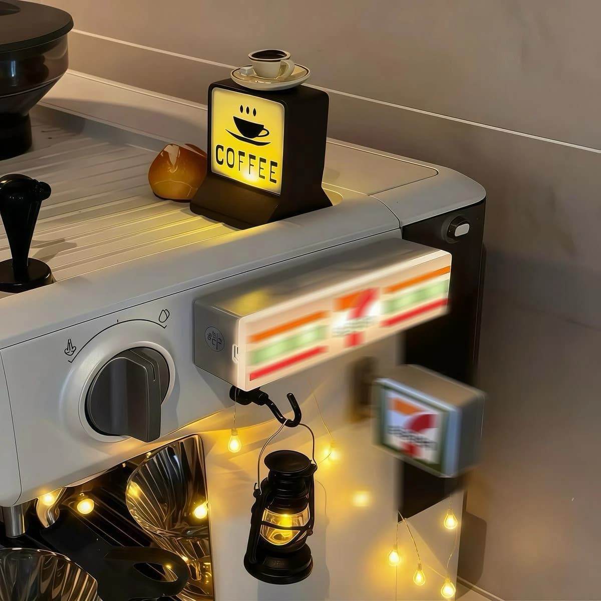 Refrigerator Magnet, Night Bright Tea for Shops, Miniature Room Decoration, Luxury Home Furniture