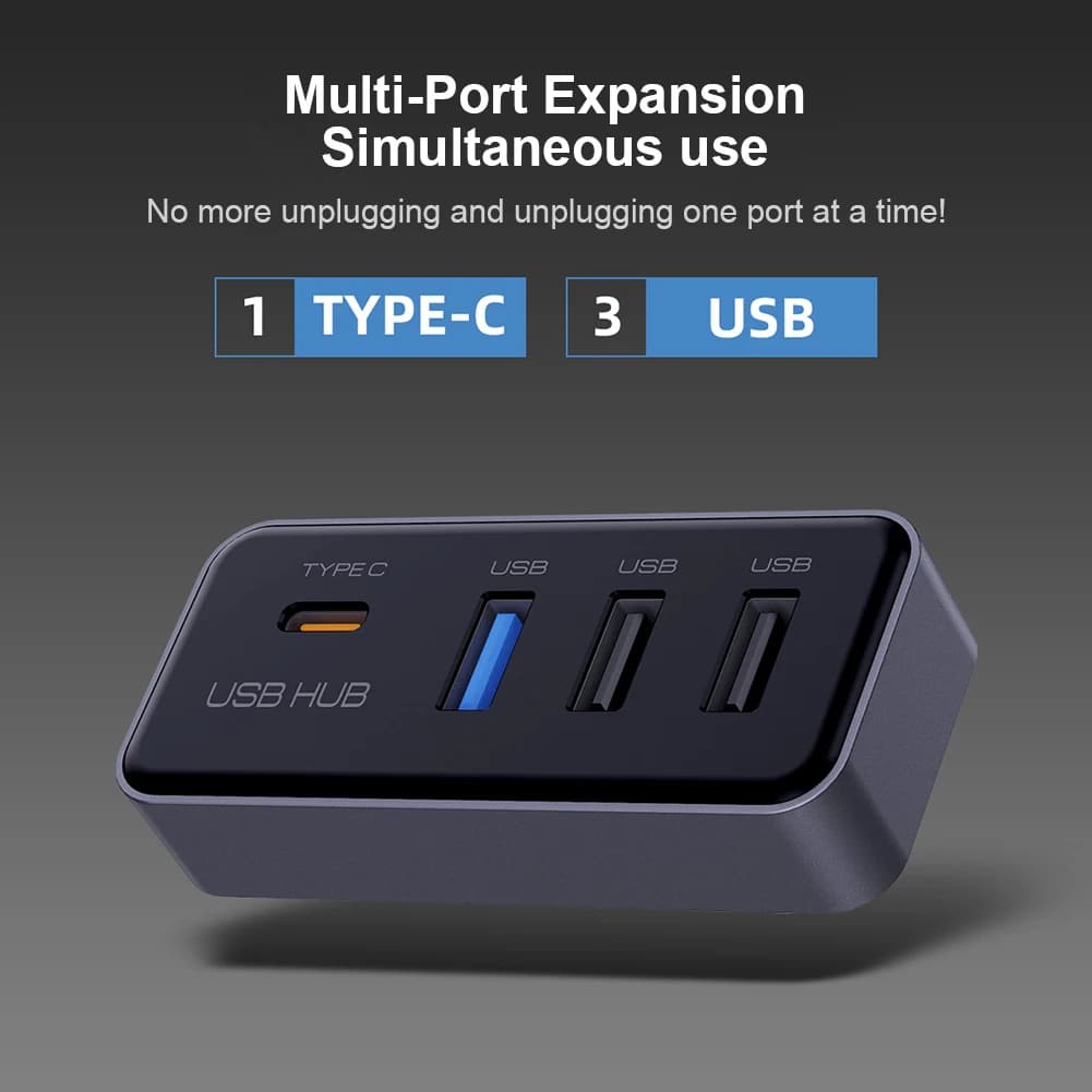 Hub USB a 4 Porte per Vano Portaoggetti, Adattatore USB per Tesla Model 3 e Model Y, Accessori Auto