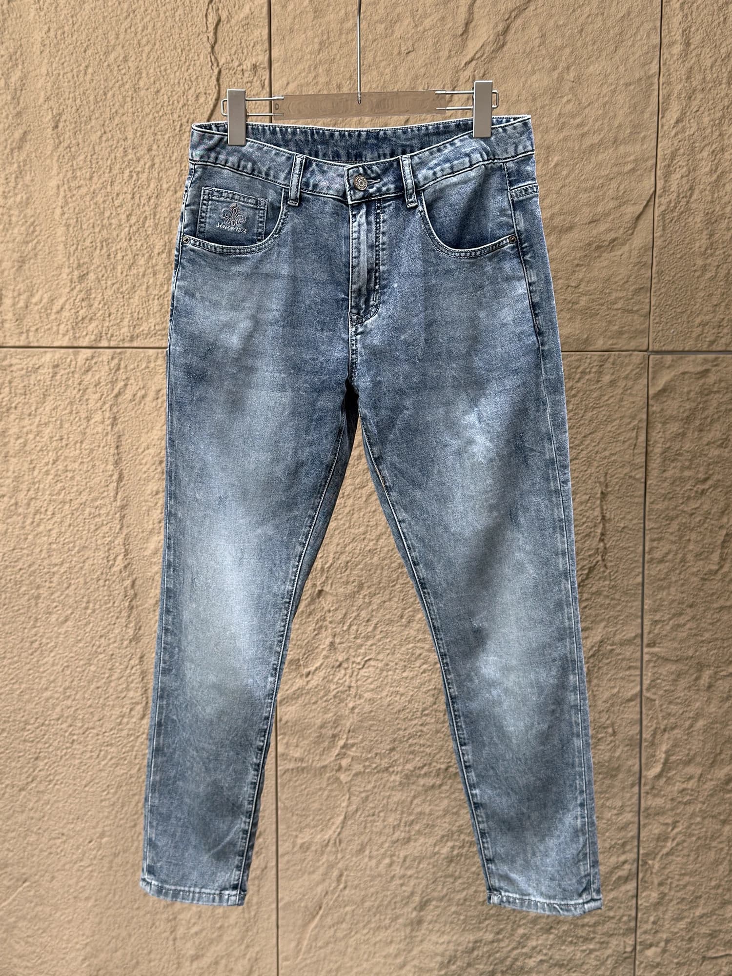 Elastic Comfortable Men's Summer Brand Jeans Soft Versatile Straight Leg Casual Denim Pants Cotton Polyester Viscose Spandex