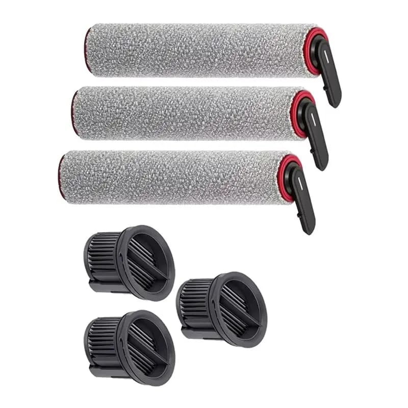 B98A-6PCS Roller Brush Hepa Filter Set For Dreame Mova X4 Pro / MOVA X4 Plus Wet Dry Vacuum Cleaner Replacement Parts