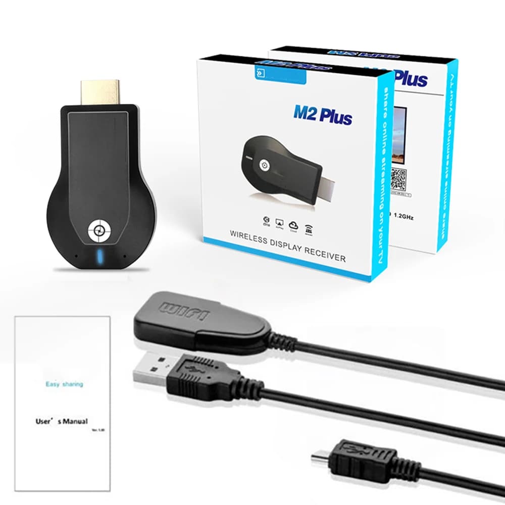 M2 Plus Wireless WiFi TV Stick Display Dongle TV proiettore schermo Smart TV compatibile HDMI 1080P 4K per Android