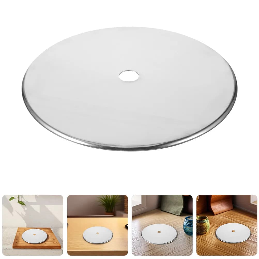 2 Pezzi Piastra Diffusore di Calore in Acciaio Inossidabile, Anello Adattatore per Piano Cottura a Induzione e Hotpot, Utensile da Cucina