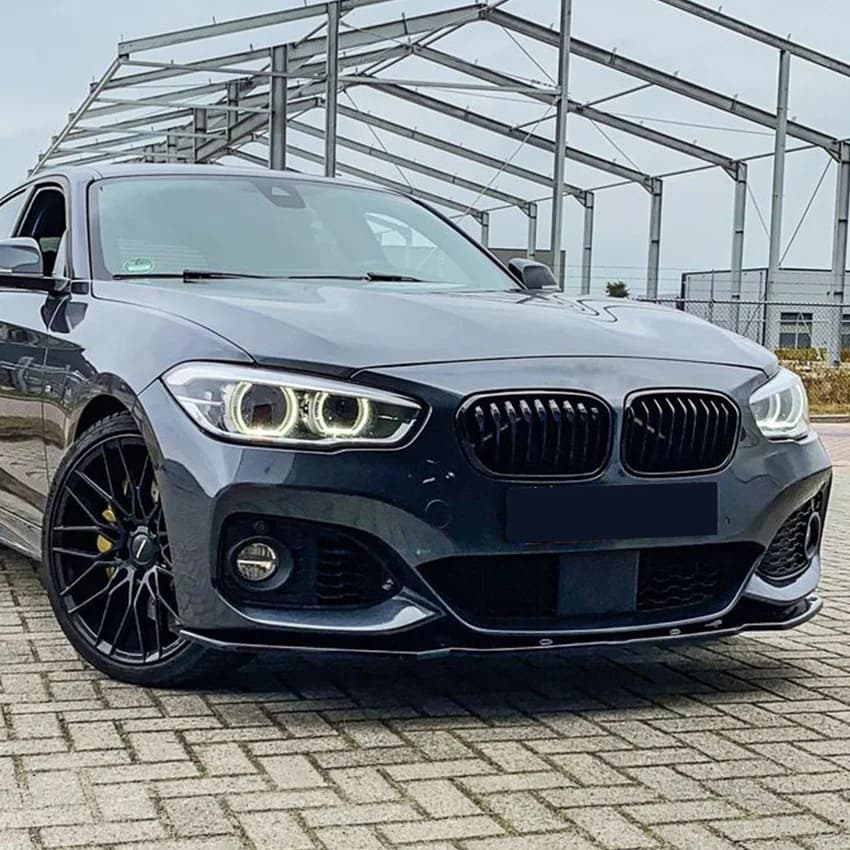 For 2015-2019 BMW 1 Series F20 F21 118i 120i LCI M-Pack Car Front Bumper Lip Splitter Diffuser Body Kit Spoiler