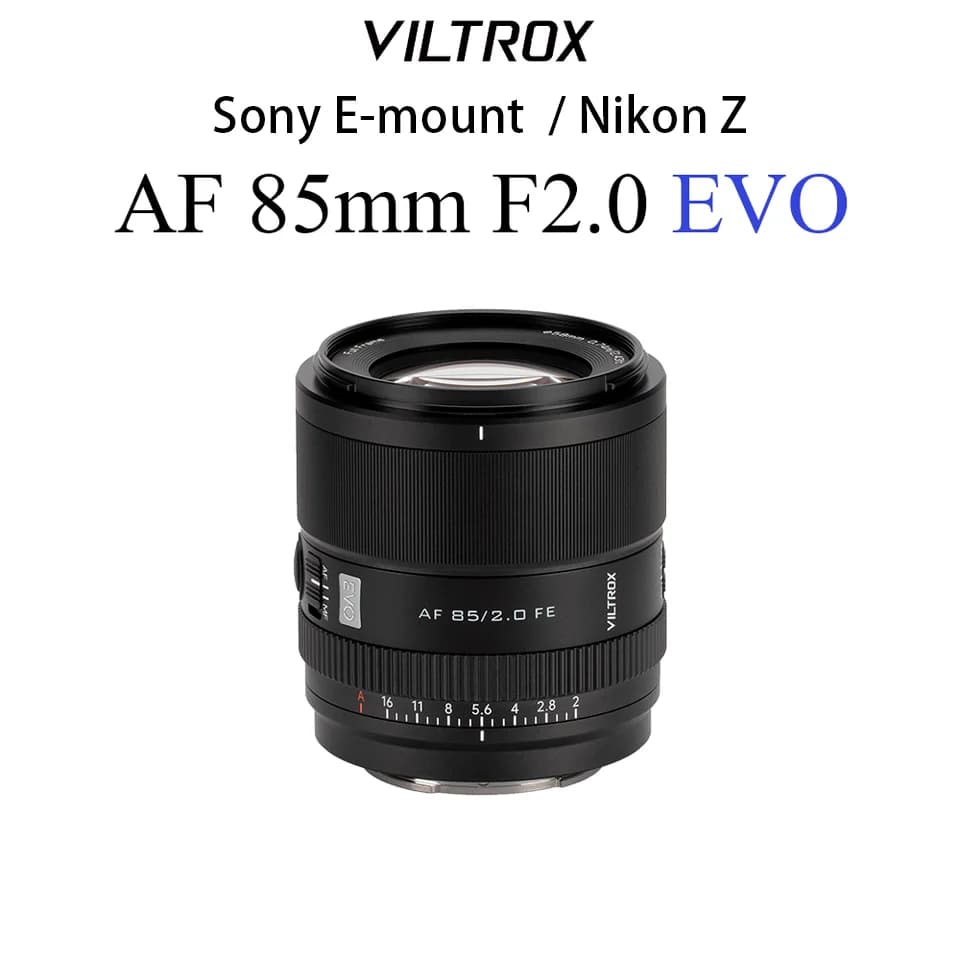 VILTROX AF 85mm F2.0 EVO Full Frame Autofocus Camera lens for Sony E Nikon Z Mount A7IV A7C ZV-E1 FX3 A9III