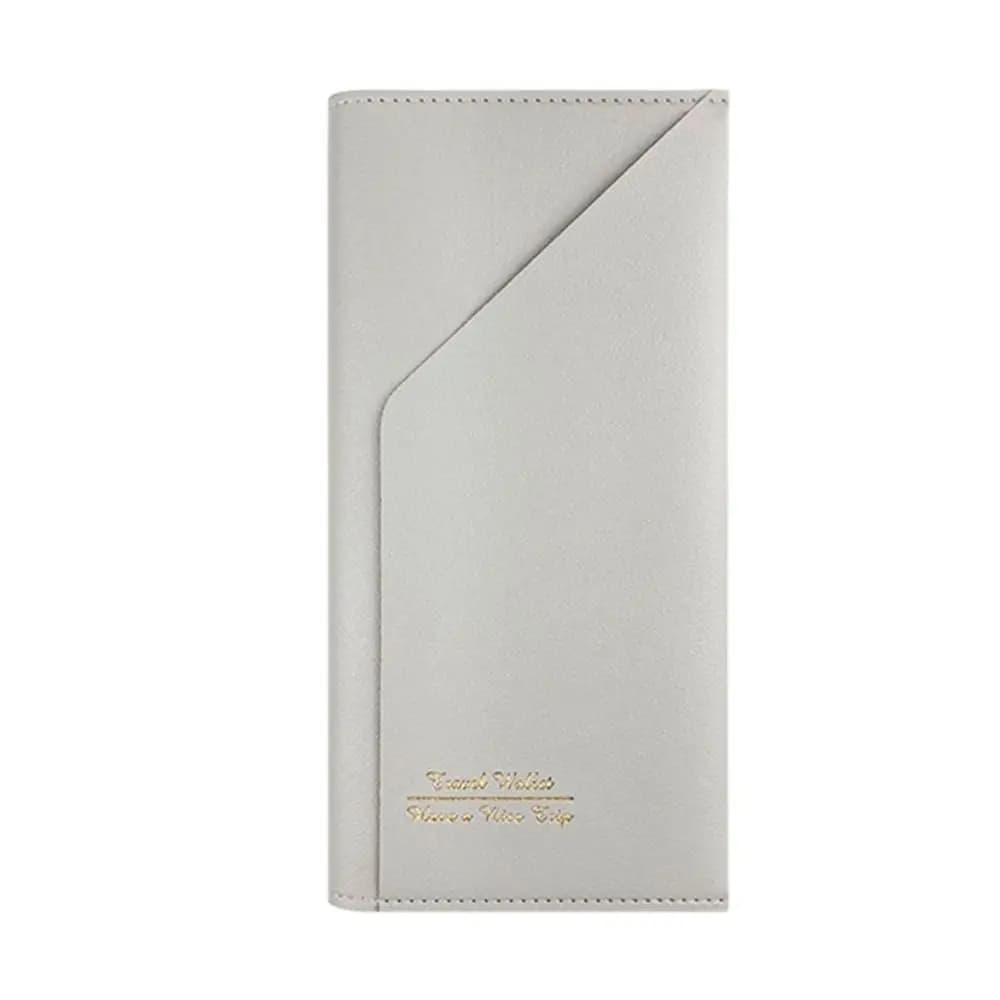 Custodia per passaporto unisex in pelle PU tinta unita Porta passaporto leggero Porta passaporto da uomo