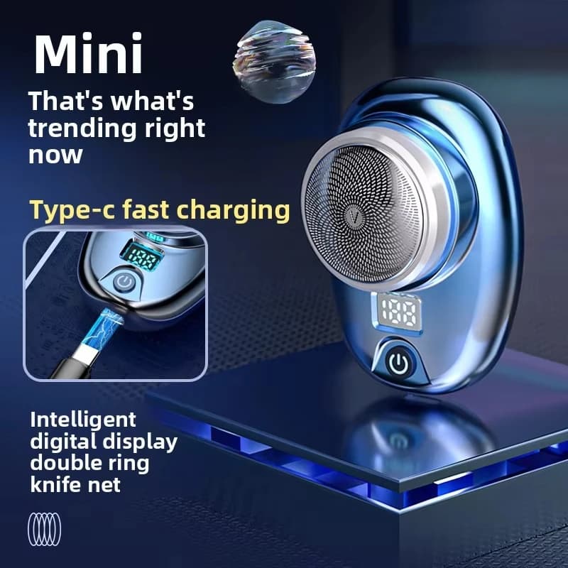 061 men's electric shaver, rechargeable, waterproof, mini portable electric shaver for face, outdoor travel bar