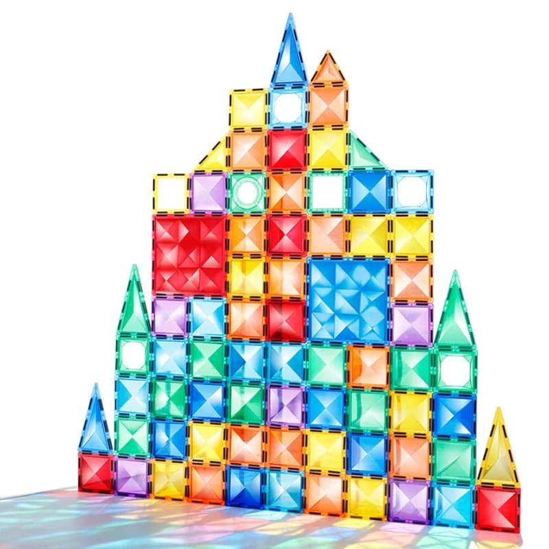 Mattoncini Magnetici, Blocchi da Costruzione Magnetici, Giocattoli Creativi per Architetti, Giocattolo Educativo per Bambini e Bambine