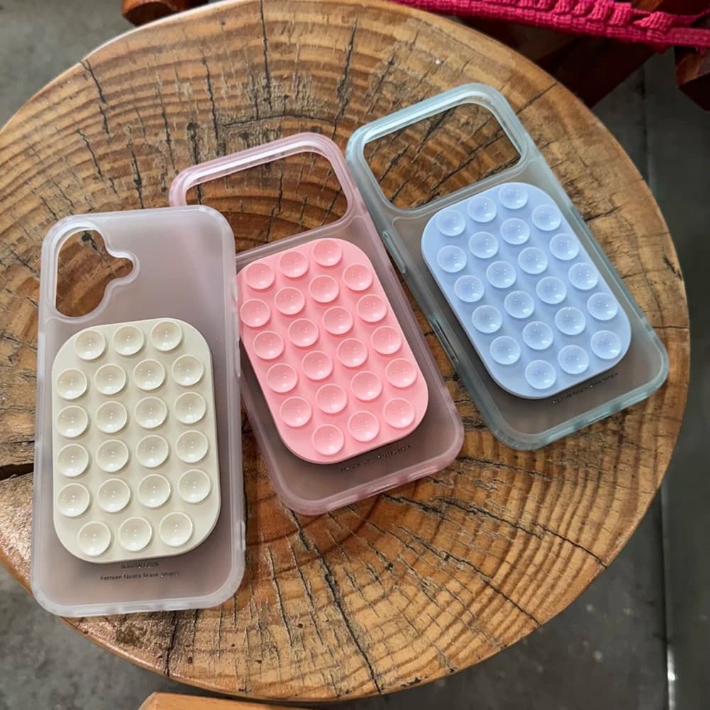 3D Suction Cup Clear Magnetic Wireless Charging Case for IPhone 17 16 15 17ProMax Adsorption Strong Function Cover for Magsafe