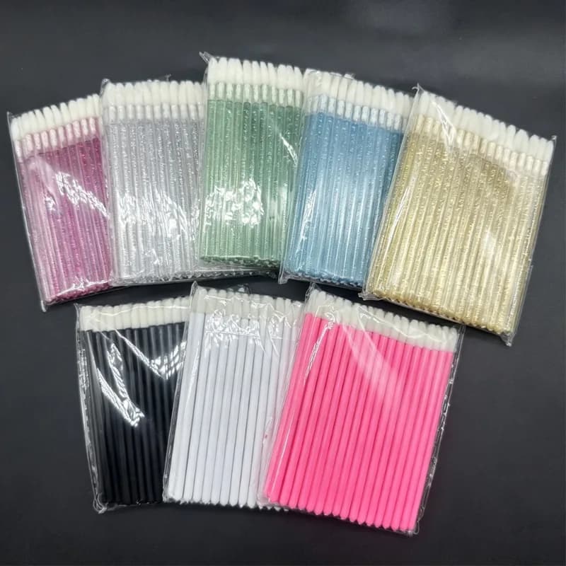50pcs Disposable Eyelash Mascara Applicator Wand Eyes Brush wholesale Lip Cosmetics Brushes Extension Cosmetic Make up Tools